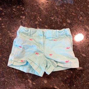 Vineyard Vines Girls Teal & Pink Whale Shorts